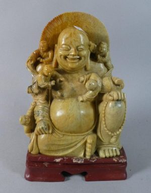 Figure of Qing Period Seated Smiling Buddha
