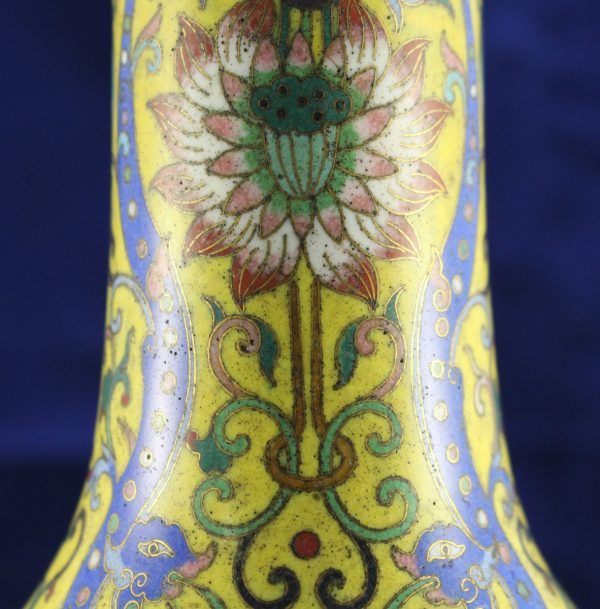 Cloisonné Enamel Lotus vase