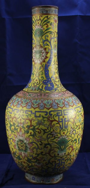 Cloisonné Enamel Lotus vase